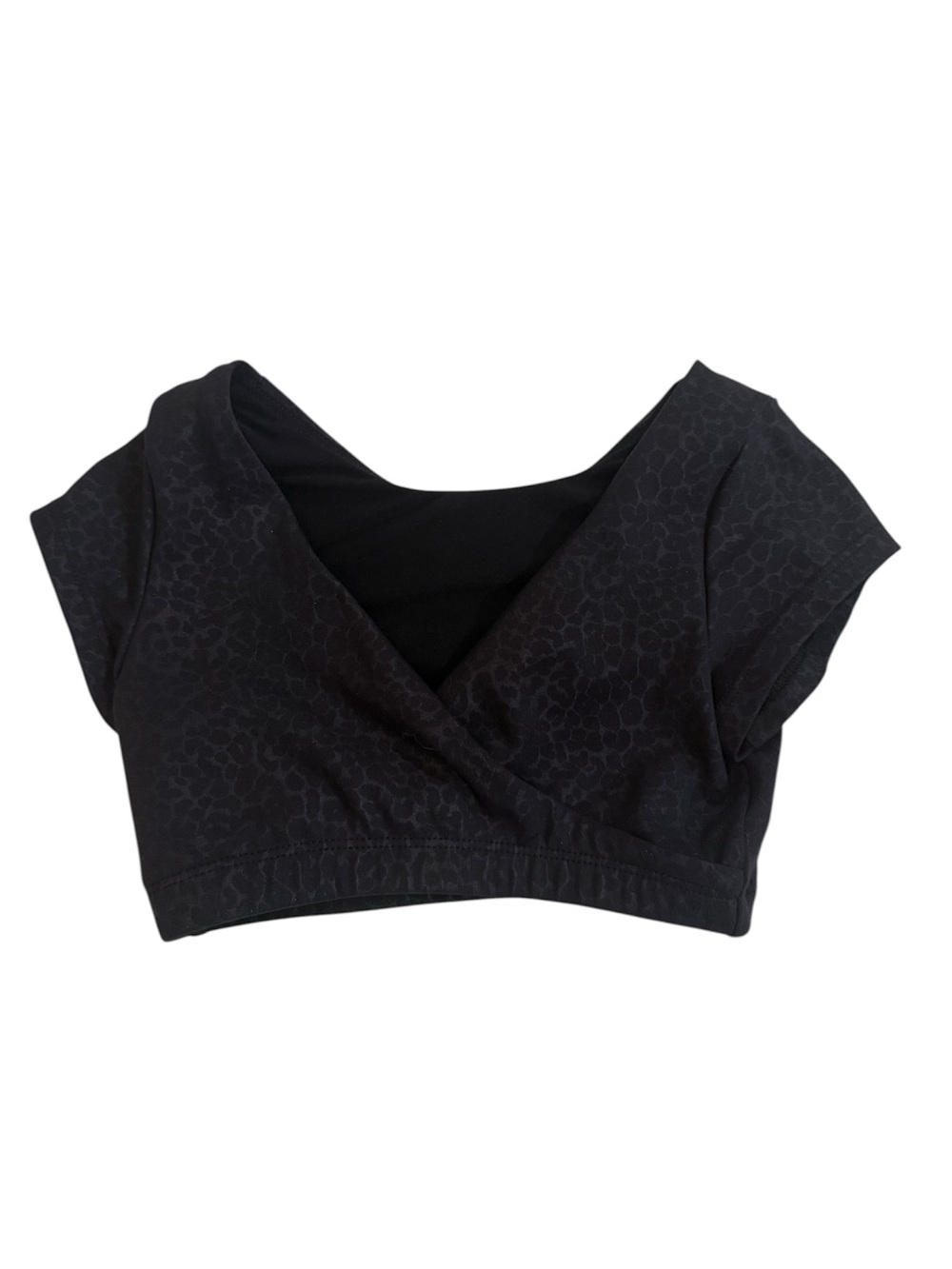 Turnaround Top - Black Leopard, YL